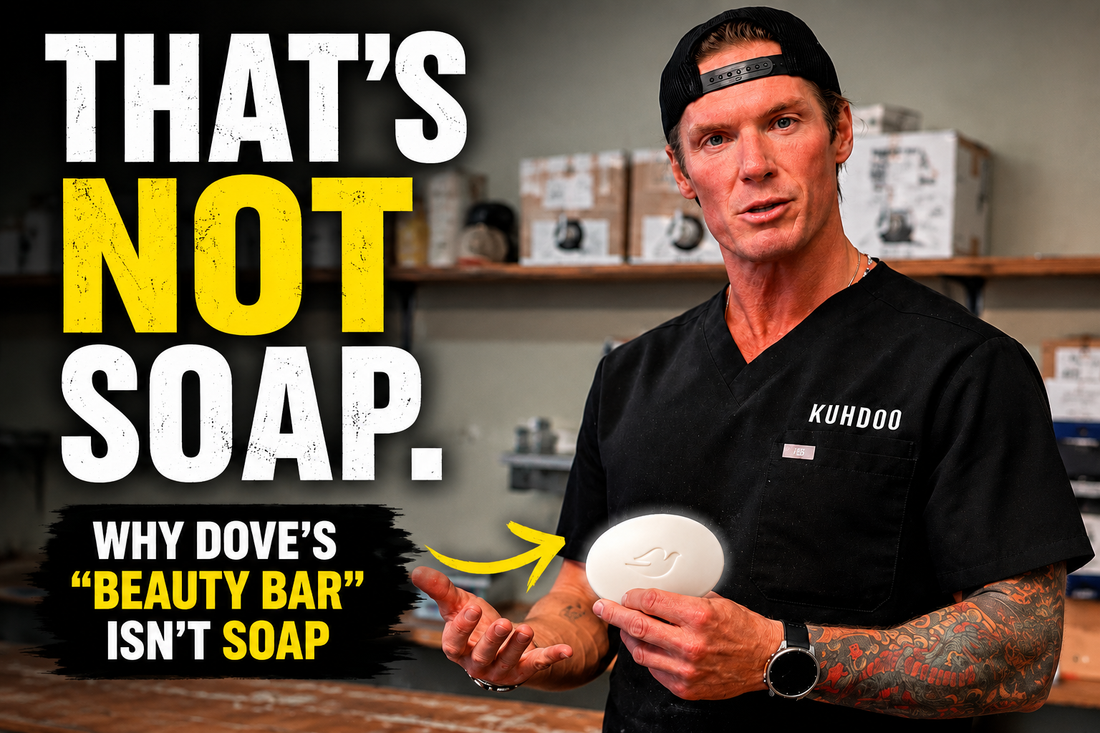 Man holding bar of soap, "What Is Tallow Soap & Why Is Everyone Using It?"