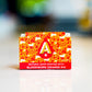 Bloodwork Orange IPA beer soap bar back label with citrus notes, showing Austin beer works URL