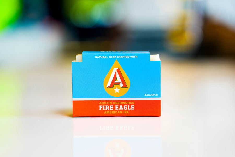 Fire Eagle IPA beer soap bar front packaging - Kuhdoo (The Best Soap on Earth)