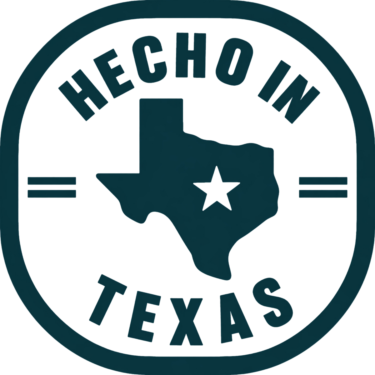 Hecho in Texas stamp badge