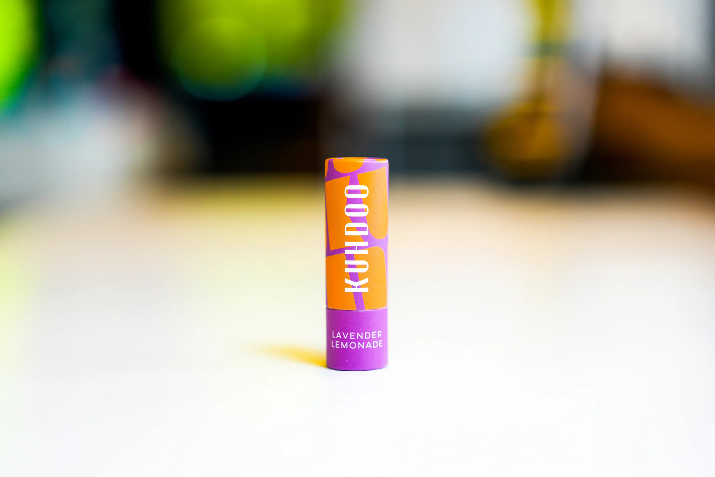 Lavender lemonade lip balm with calming citrus blend