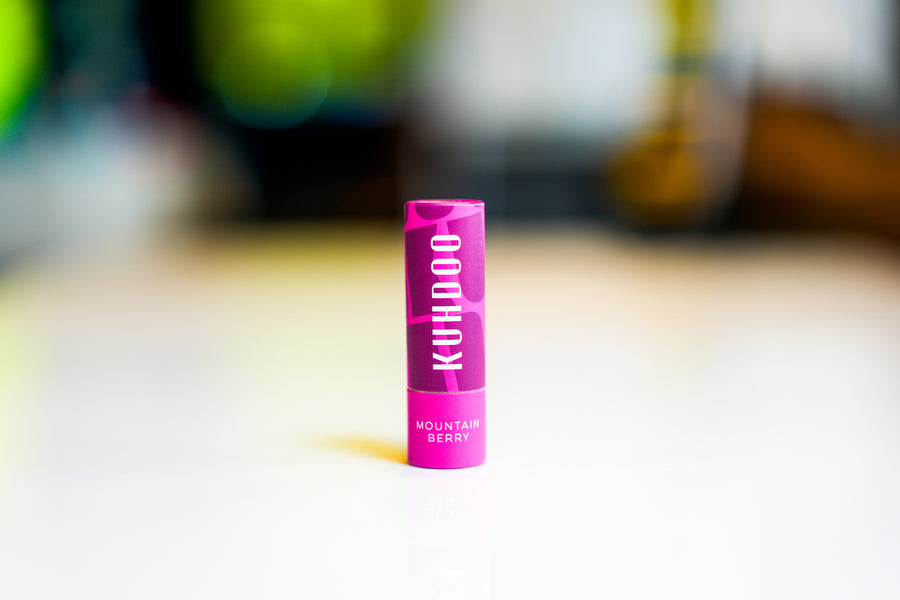 Mountain berry lip balm in eco‑friendly tube